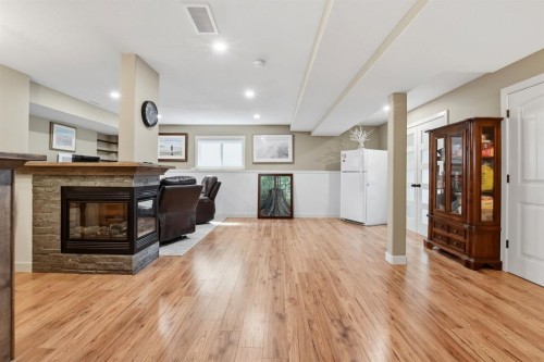 114 Stephenson Crescent, Red Deer, AB - Indoor Photo Showing Other Room With Fireplace