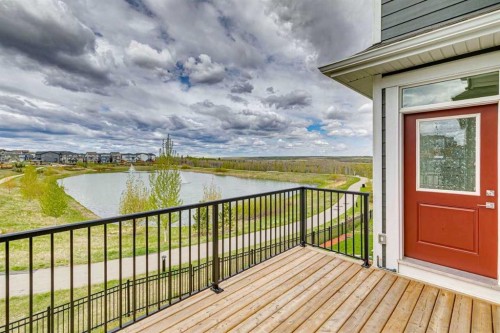 814 Bluerock Way Sw, Calgary, AB - Outdoor With Deck Patio Veranda With View With Exterior