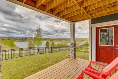 814 Bluerock Way Sw, Calgary, AB - Outdoor With Deck Patio Veranda With View With Exterior
