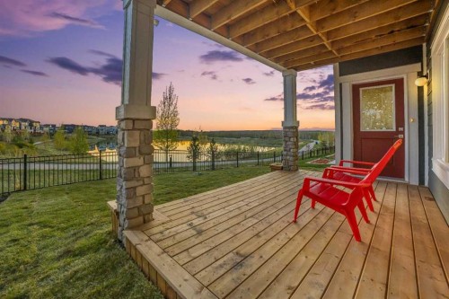 814 Bluerock Way Sw, Calgary, AB - Outdoor With Deck Patio Veranda With View With Exterior