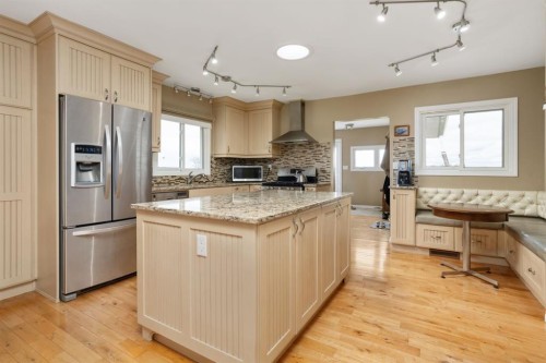 48107 Range Road 220, Rural Camrose County, AB - Indoor Photo Showing Kitchen With Stainless Steel Kitchen