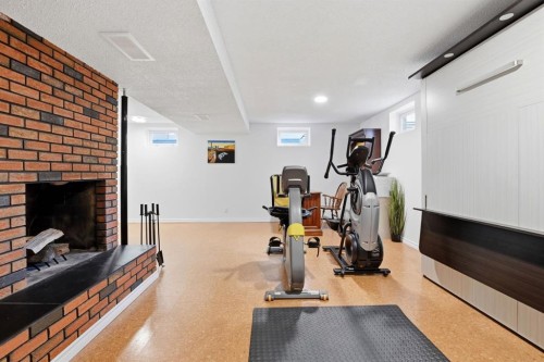60 Anquetel Close, Red Deer, AB - Indoor Photo Showing Gym Room