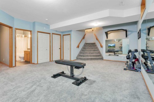 35 Lang Close, Red Deer, AB - Indoor Photo Showing Gym Room