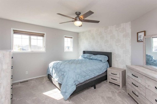 242 Viscount Drive, Red Deer, AB - Indoor Photo Showing Bedroom