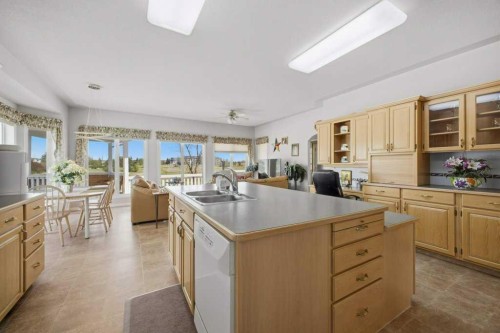 54 Lord Close, Red Deer, AB - Indoor Photo Showing Kitchen With Double Sink