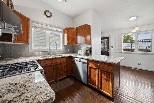 76 Dixon Crescent, Red Deer, AB - Indoor Photo Showing Kitchen With Double Sink