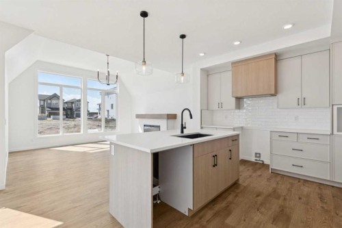 93 Bartlett Way Se, Calgary, AB - Indoor Photo Showing Kitchen With Upgraded Kitchen