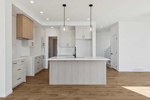93 Bartlett Way Se, Calgary, AB - Indoor Photo Showing Kitchen With Upgraded Kitchen