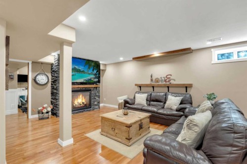 3520 44A Avenue, Red Deer, AB - Indoor With Fireplace