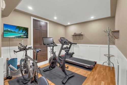 3520 44A Avenue, Red Deer, AB - Indoor Photo Showing Gym Room