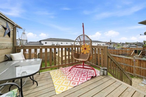 74 Ranchers Close, Lacombe, AB - Outdoor With Deck Patio Veranda With Exterior