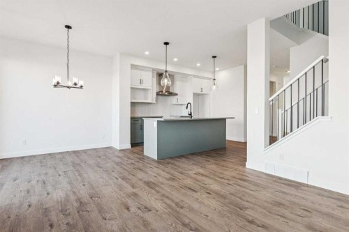 206 Sora Way Se, Calgary, AB - Indoor Photo Showing Kitchen With Upgraded Kitchen
