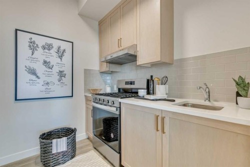 65 Sora Gardens Se, Calgary, AB - Indoor Photo Showing Kitchen