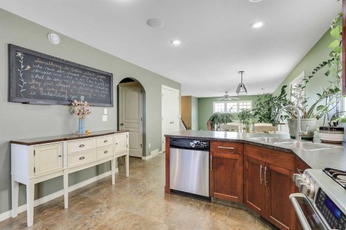 284 Vanson Close, Red Deer, AB - Indoor Photo Showing Kitchen With Double Sink