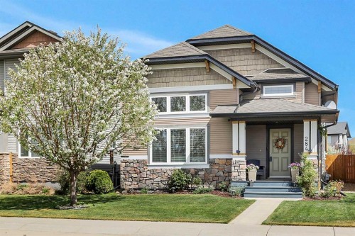 284 Vanson Close, Red Deer, AB - Outdoor With Deck Patio Veranda With Facade