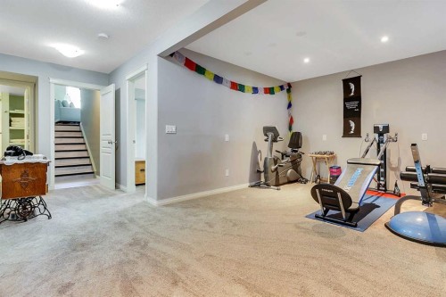 284 Vanson Close, Red Deer, AB - Indoor Photo Showing Gym Room