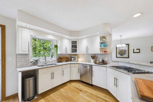 3740 43A Avenue, Red Deer, AB - Indoor Photo Showing Kitchen With Double Sink