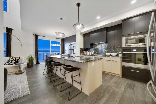 73 Sora Gate Se, Calgary, AB - Indoor Photo Showing Kitchen With Upgraded Kitchen