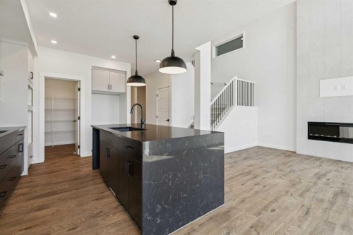73 Sora Gate Se, Calgary, AB - Indoor Photo Showing Kitchen With Upgraded Kitchen