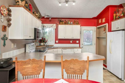 45 Durand Crescent, Red Deer, AB - Indoor Photo Showing Kitchen With Double Sink