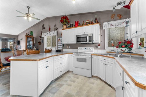 45 Durand Crescent, Red Deer, AB - Indoor Photo Showing Kitchen With Double Sink