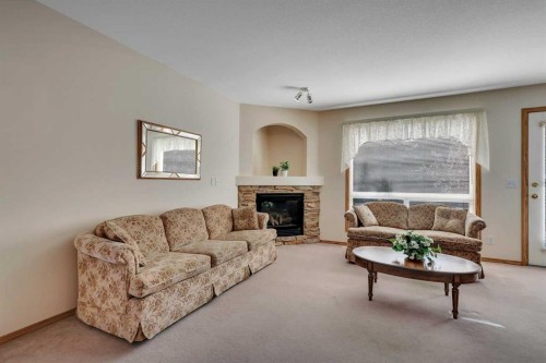 2 Janko Close, Red Deer, AB - Indoor Photo Showing Living Room With Fireplace