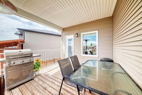 128 Almond Crescent, Blackfalds, AB - Outdoor With Deck Patio Veranda With Exterior