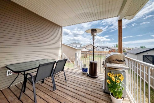 128 Almond Crescent, Blackfalds, AB - Outdoor With Deck Patio Veranda With Exterior