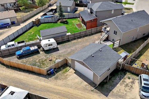 128 Almond Crescent, Blackfalds, AB - Outdoor With Deck Patio Veranda With Exterior