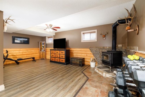 1805 27 Avenue, Delburne, AB - Indoor With Fireplace