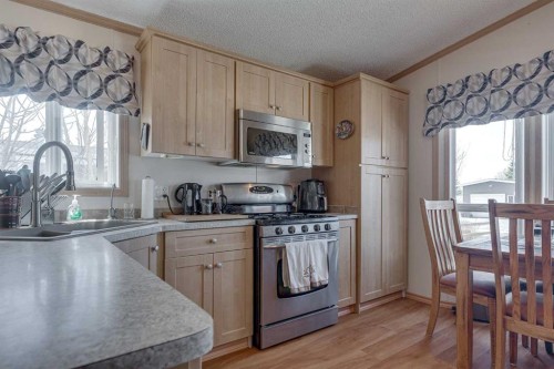 29A-10046 Township Road 422, Rural Ponoka County, AB - Indoor Photo Showing Kitchen With Double Sink