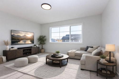 60 Trinity Street, Lacombe, AB - Indoor Photo Showing Living Room