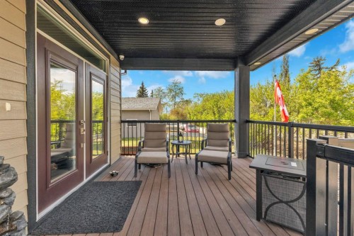 5052 Lakeshore Drive, Sylvan Lake, AB - Outdoor With Deck Patio Veranda With Exterior