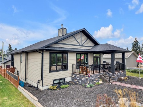 5052 Lakeshore Drive, Sylvan Lake, AB - Outdoor With Deck Patio Veranda