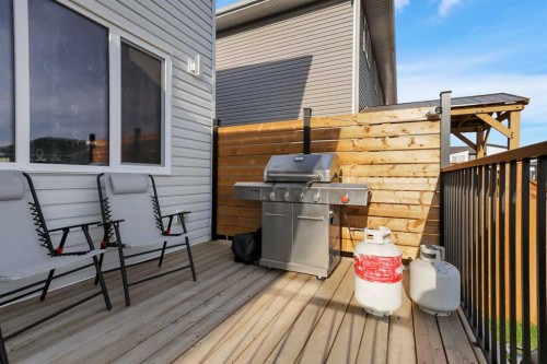 18 Athens Place, Blackfalds, AB - Outdoor With Deck Patio Veranda With Exterior