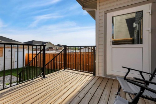 18 Athens Place, Blackfalds, AB - Outdoor With Deck Patio Veranda With Exterior