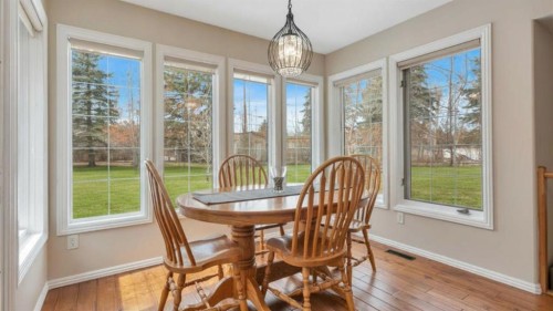 49 Coventry Lane, Lacombe, AB - Indoor Photo Showing Dining Room