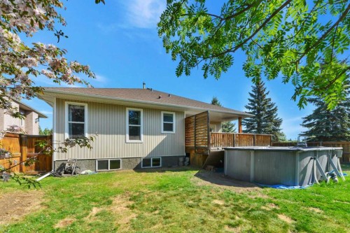 1 Spruce Close, Lacombe, AB - Outdoor With Above Ground Pool