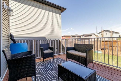 87 Almond Crescent, Blackfalds, AB - Outdoor With Deck Patio Veranda With Exterior