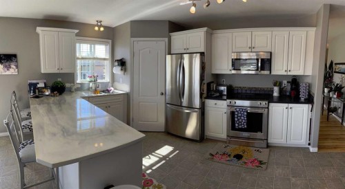 194 Webster Drive, Red Deer, AB - Indoor Photo Showing Kitchen With Stainless Steel Kitchen With Double Sink