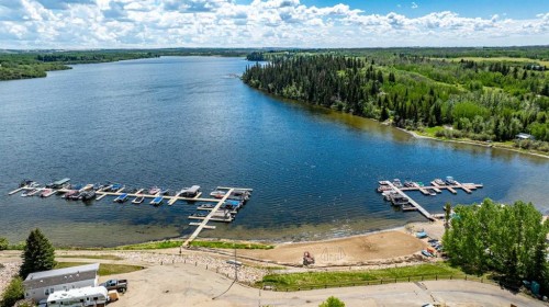 4024-25054 South Pine Lake Road, Rural Red Deer County, AB - Outdoor With Body Of Water With View