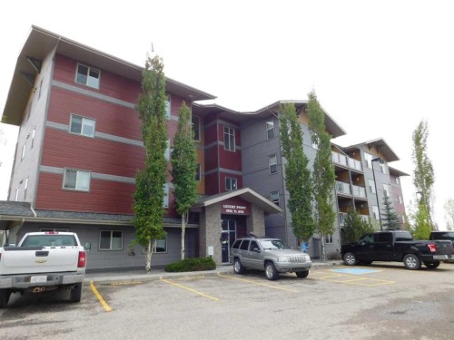203-5901 71 Avenue, Rocky Mountain House, AB - Outdoor With Balcony With Facade