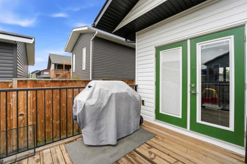 77 Murphy Close, Blackfalds, AB - Outdoor With Deck Patio Veranda With Exterior