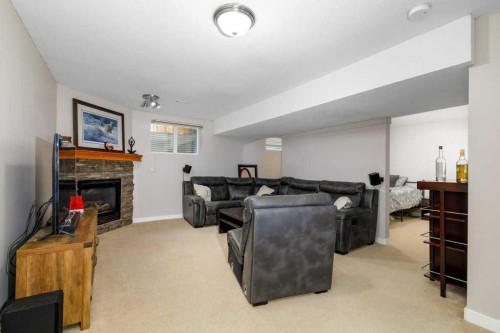 46 James Street, Red Deer, AB - Indoor Photo Showing Other Room With Fireplace