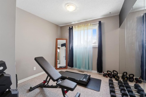 26 Odstone Green, Red Deer, AB - Indoor Photo Showing Gym Room