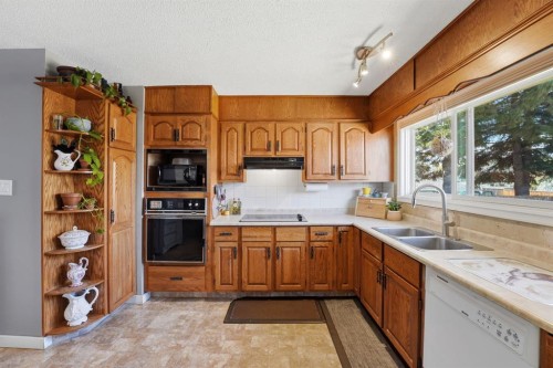 26 Odstone Green, Red Deer, AB - Indoor Photo Showing Kitchen With Double Sink