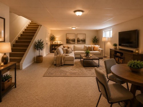 5019 49 Street, Hardisty, AB - Indoor Photo Showing Living Room