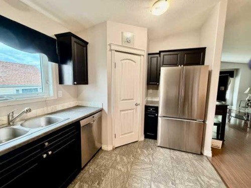 5019 49 Street, Hardisty, AB - Indoor Photo Showing Kitchen With Double Sink