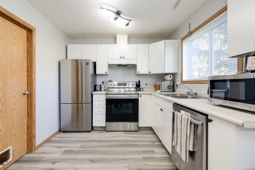 536-100 Jordan Parkway, Red Deer, AB - Indoor Photo Showing Kitchen With Stainless Steel Kitchen With Double Sink