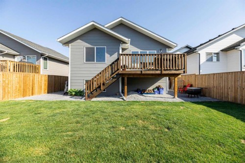 4761 Aspen Lakes Boulevard, Blackfalds, AB - Outdoor With Deck Patio Veranda With Exterior